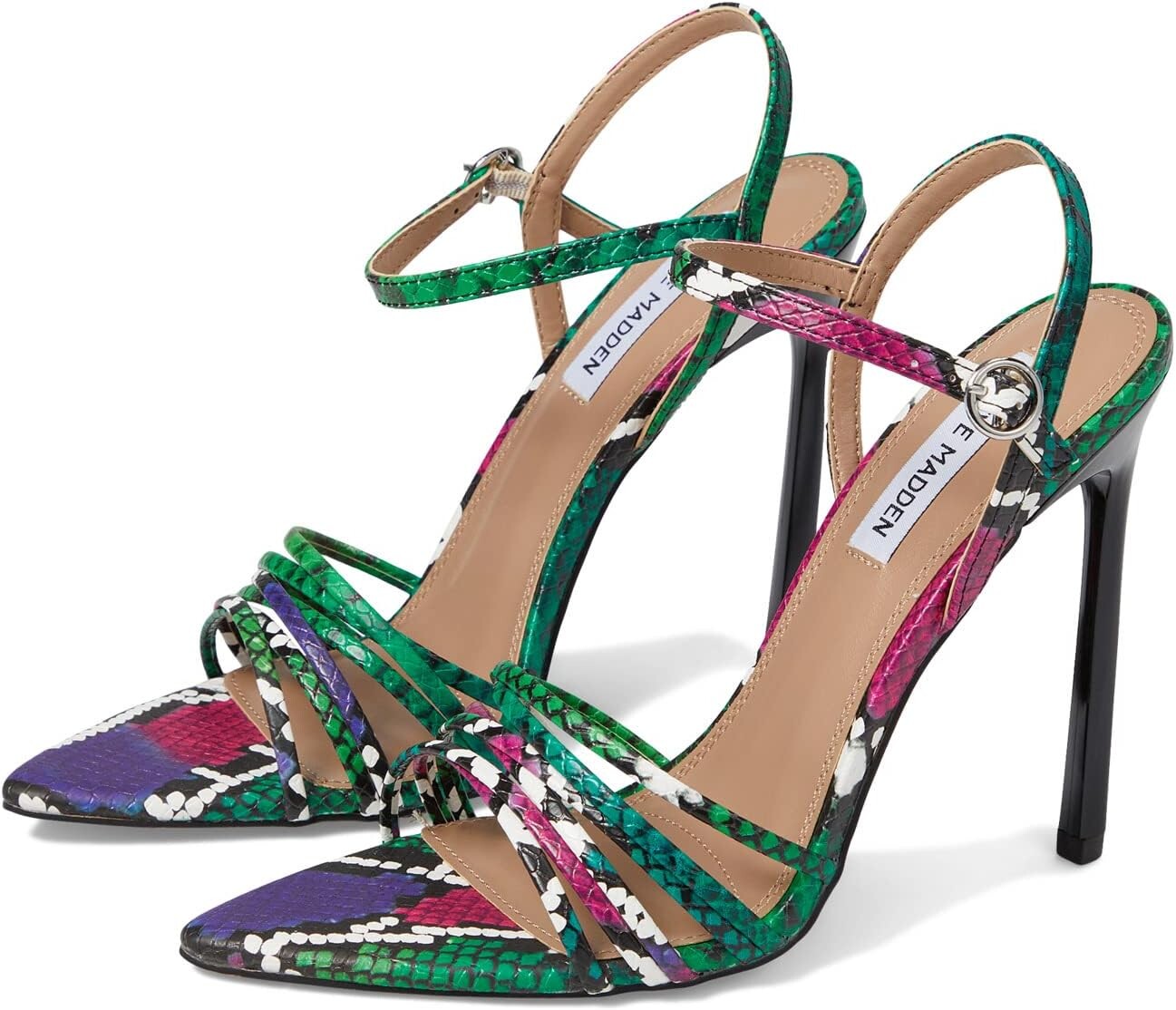 

Босоножки Wendy Heeled Sandal Steve Madden, цвет Multi Snake