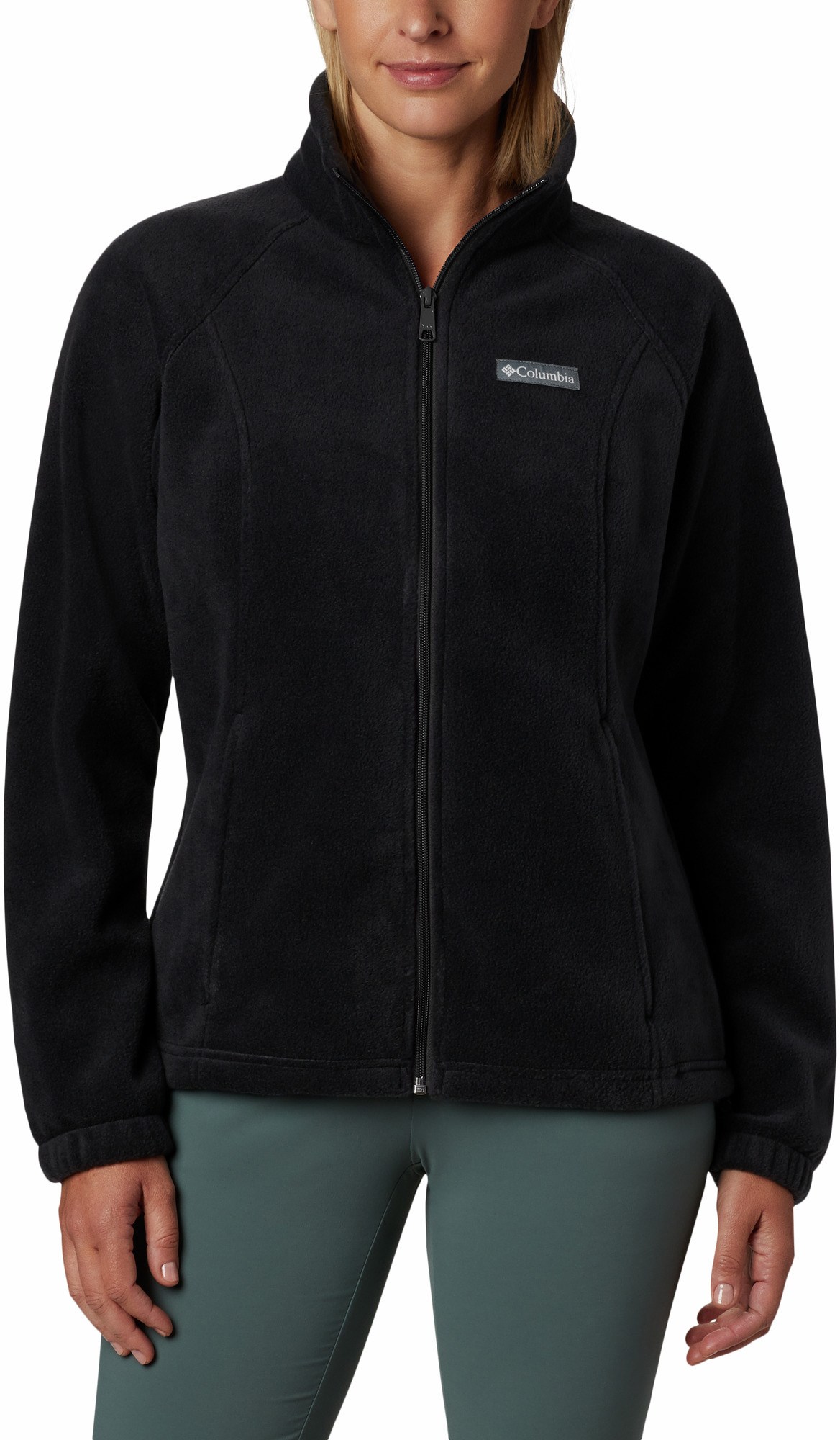 цена Флисовая куртка Benton Springs с молнией во всю длину — женская Columbia, черный