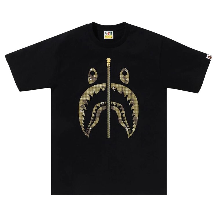 

Футболка BAPE Bitmap Shark Tee, черный
