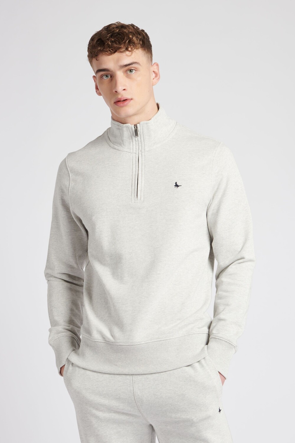 

Черный свитшот Barchester на молнии 1/4 Jack Wills, серый