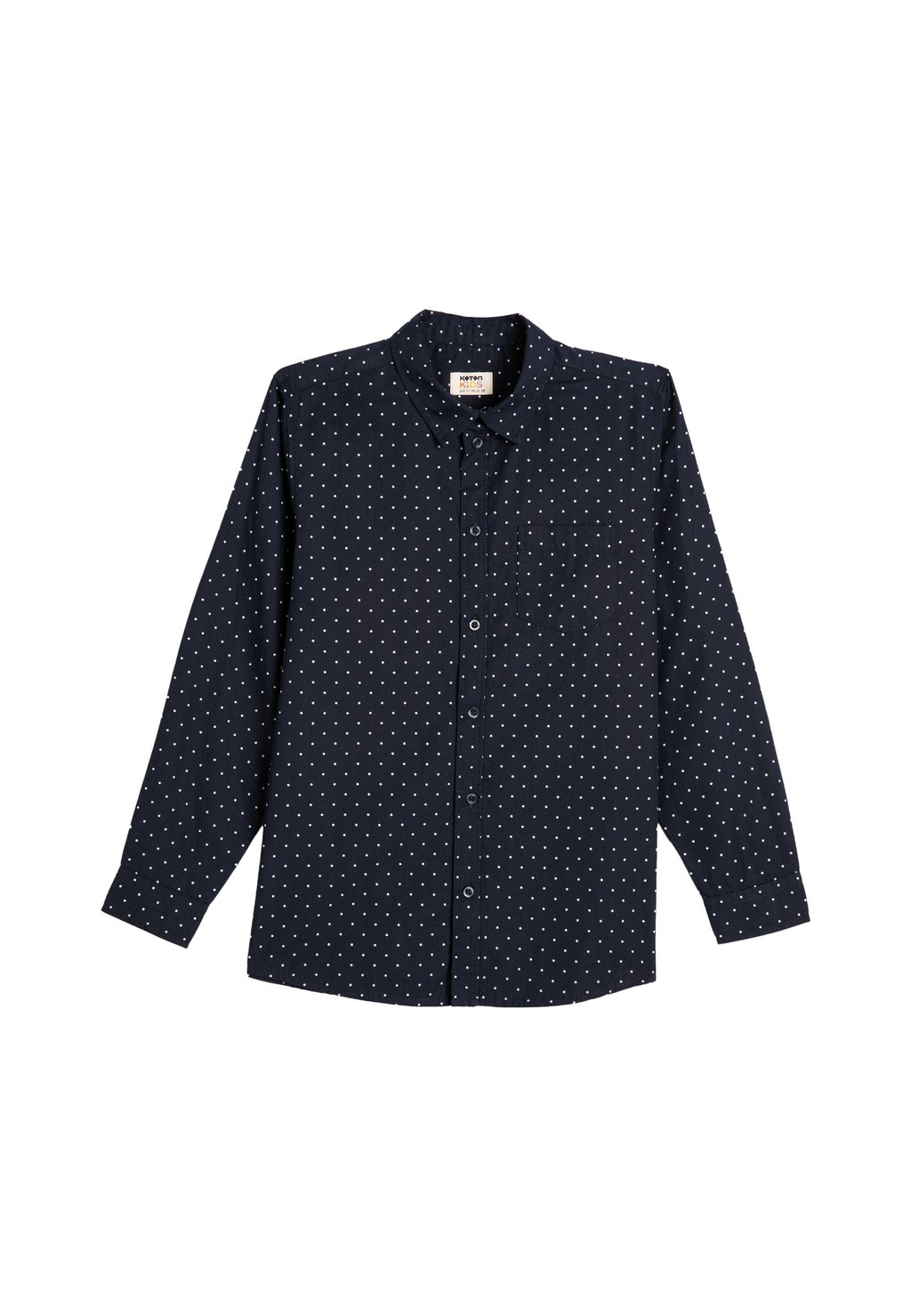 Рубашка POCKET DETAIL LONG SLEEVE CLASSIC NECK Koton, цвет navy