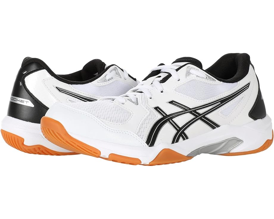 ASICS GEL Rocket 10 Volleyball Shoe White Black CDEK.Shopping