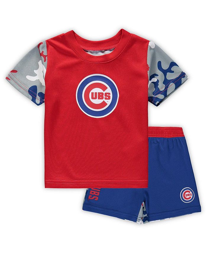 Комплект из футболки и шорт Royal, Red Chicago Cubs Pinch Hitter для новорожденных Outerstuff, синий