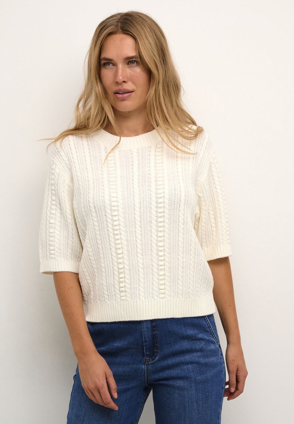 

Базовая футболка BIBBI 1/2 SLEEVE Kaffe, цвет chalk