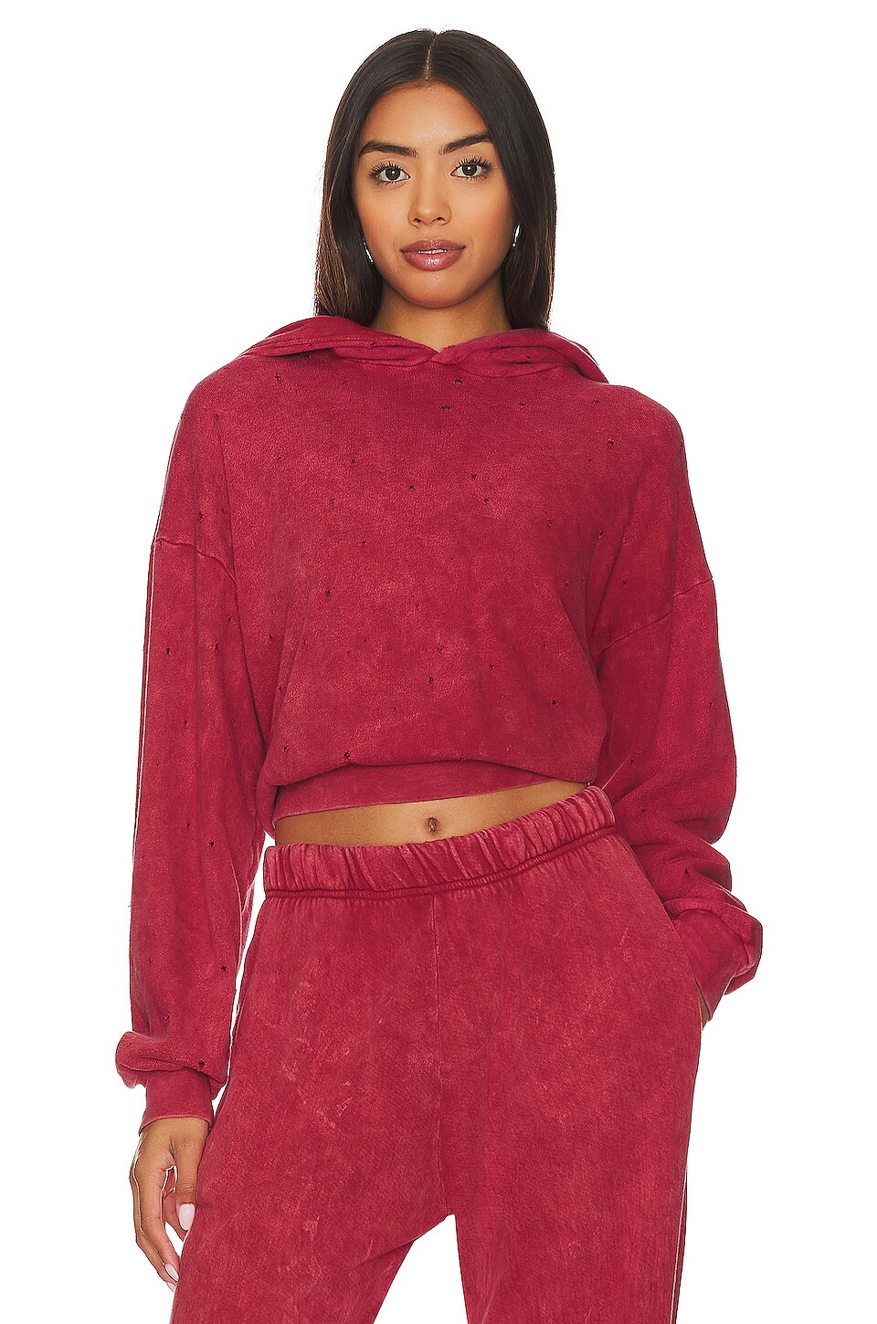 

Толстовка Michael Lauren Trainor Oversized Crop, цвет Brick