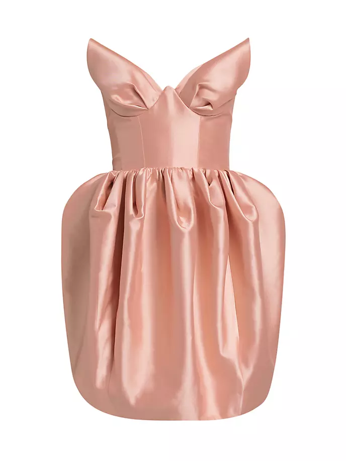 Мини-платье-бюстье из шелковой смеси Matchmaker Zimmermann, розовый