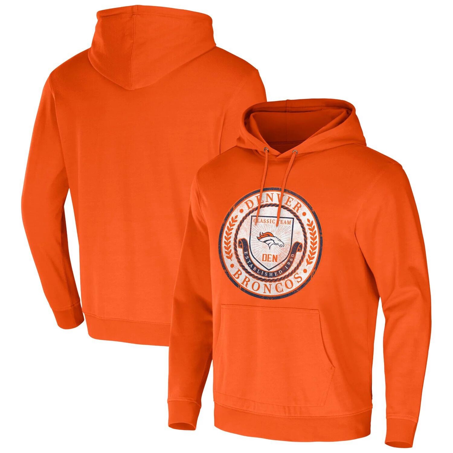 

Мужская коллекция NFL x Darius Rucker от Fanatics Orange Denver Broncos, стираный пуловер с капюшоном