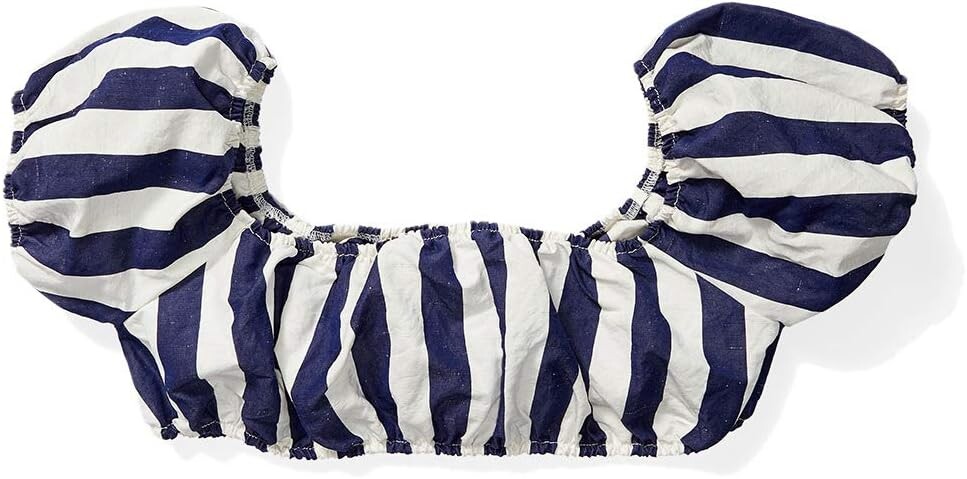 

Топ SUNNEI Cropped Elastic Top, цвет White/Blue Stripe