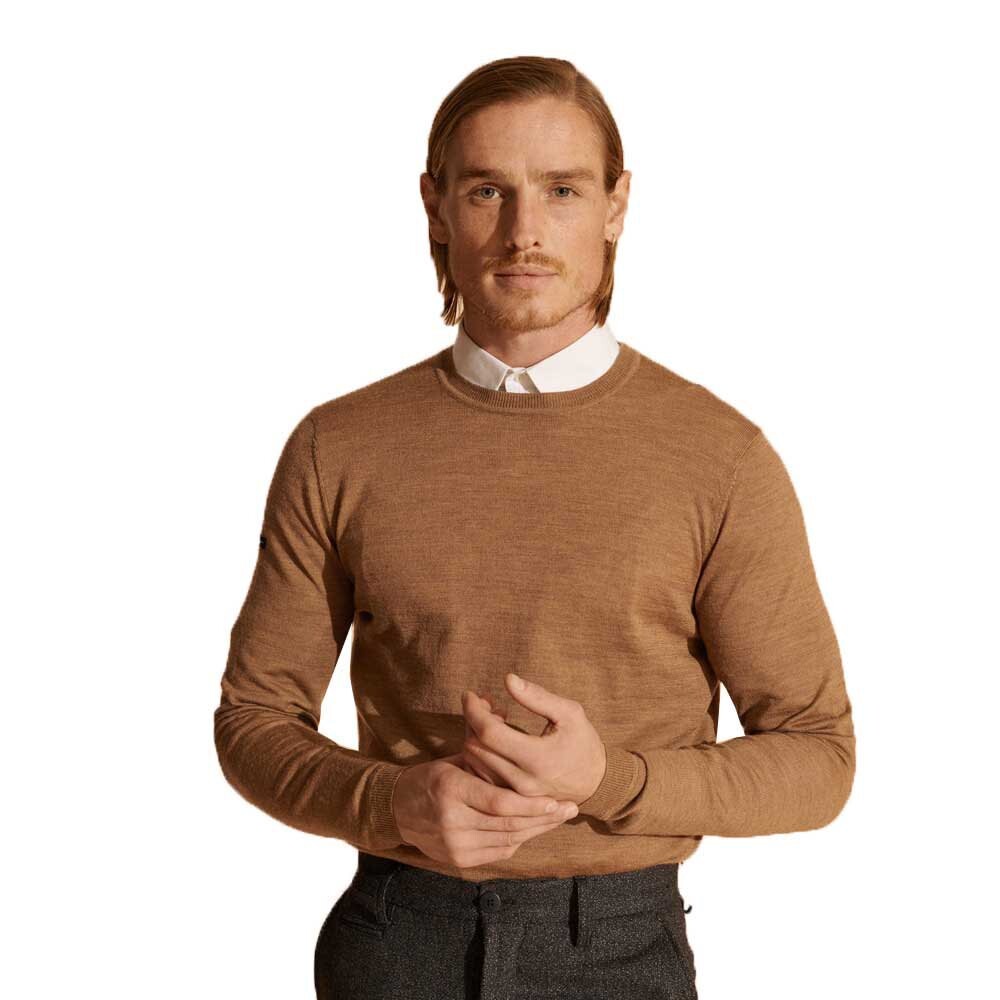 

Свитер Superdry Merino Lightweight, коричневый