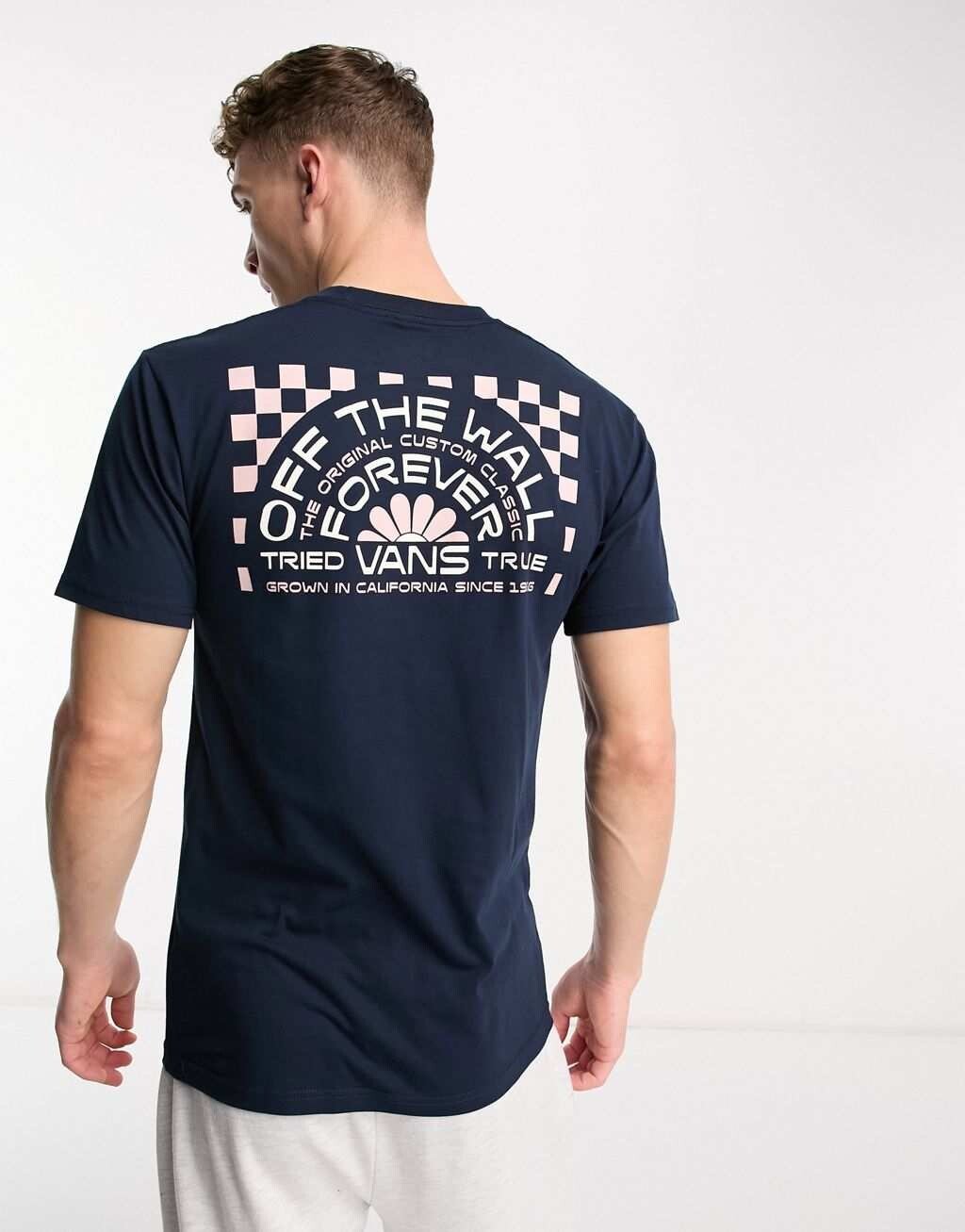

Темно-синяя футболка с принтом на спине Vans Forever, Синий