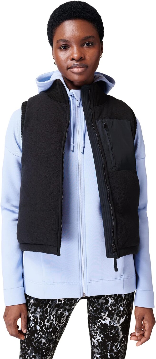 

Флисовый жилет с подкладкой Venture Sweaty Betty, черный