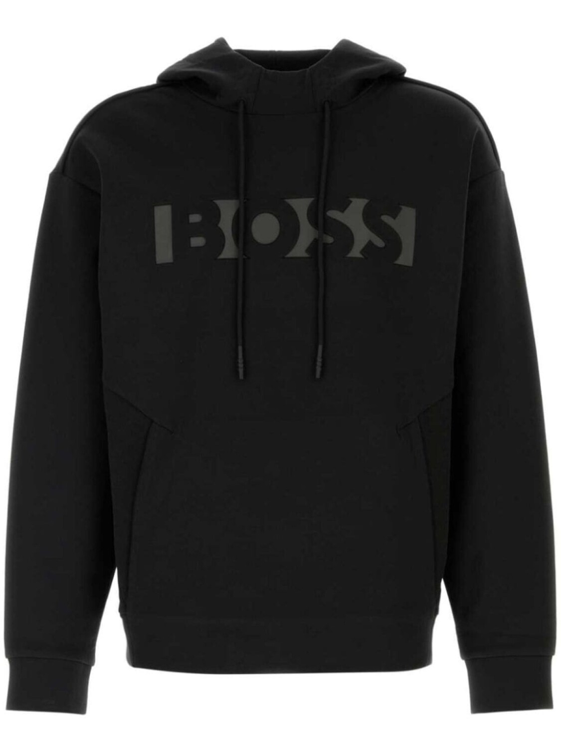 

BOSS толстовка с тисненым логотипом, черный