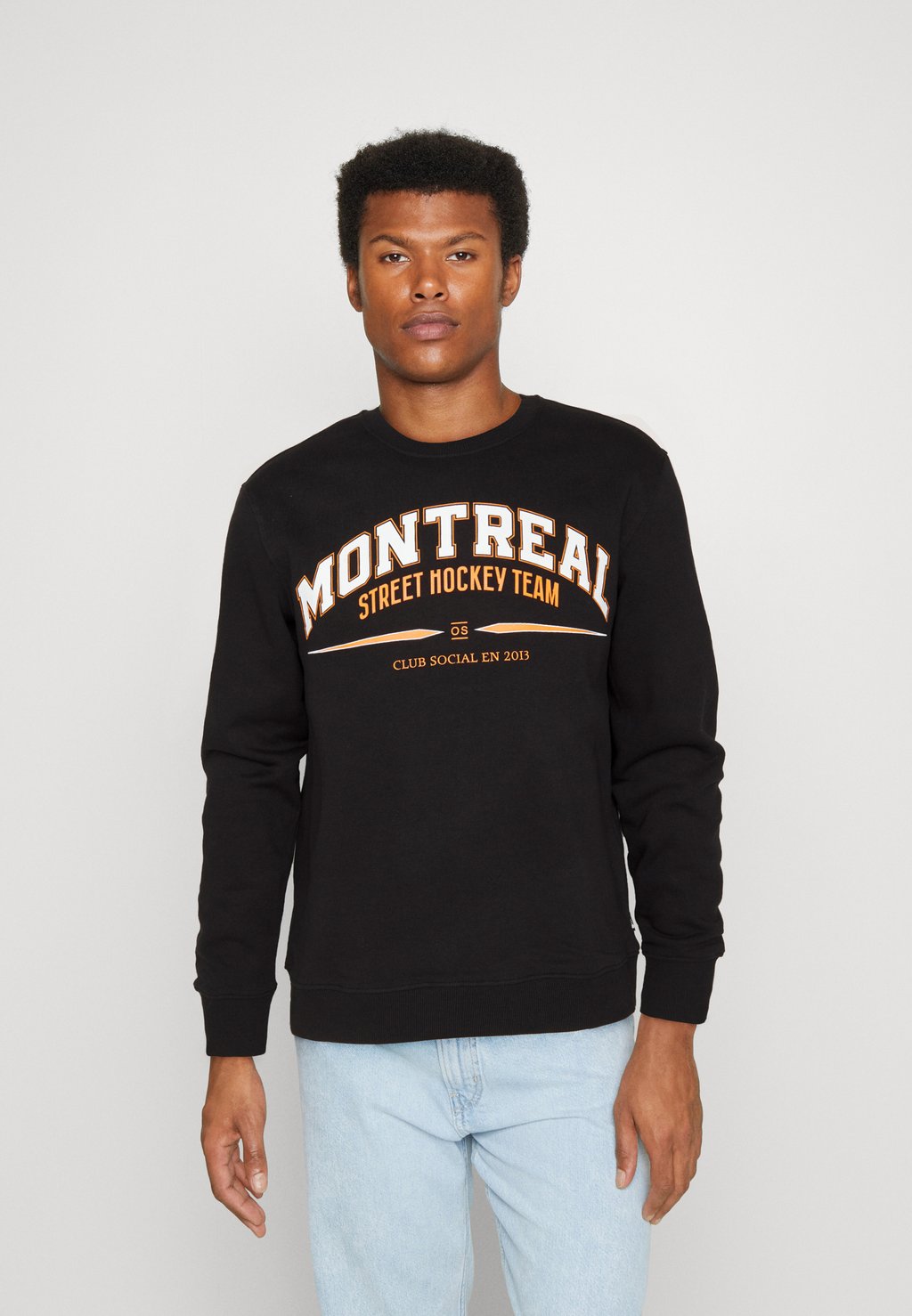 

Толстовка ONSTIM VARSITY CREW NECK Only & Sons, черный