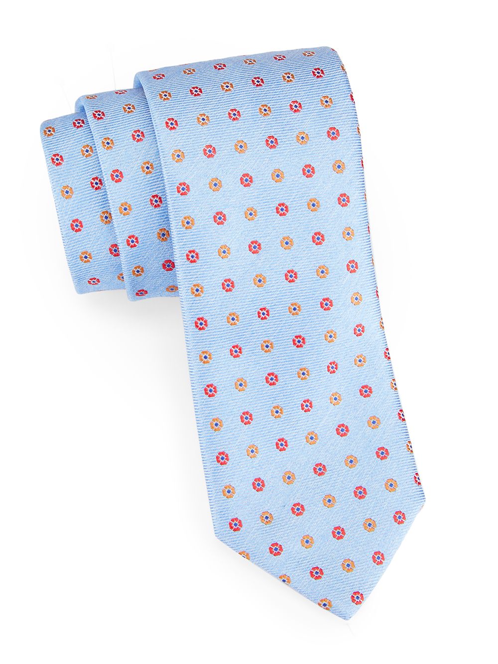 Шелковый галстук с медальоном Canali, синий