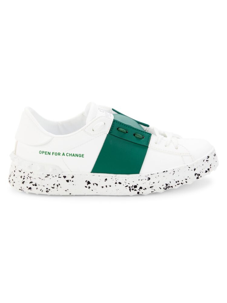 

Кожаные кроссовки на платформе Valentino Garavani, цвет Bianco Forest