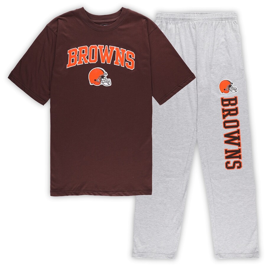

Пижамный комплект Concepts Sport Cleveland Browns, коричневый
