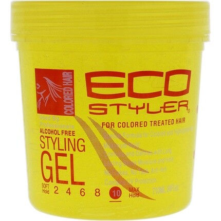 

Eco Style Профессиональный цветной гель для укладки волос, желтый, 24 унции, Ecoco
