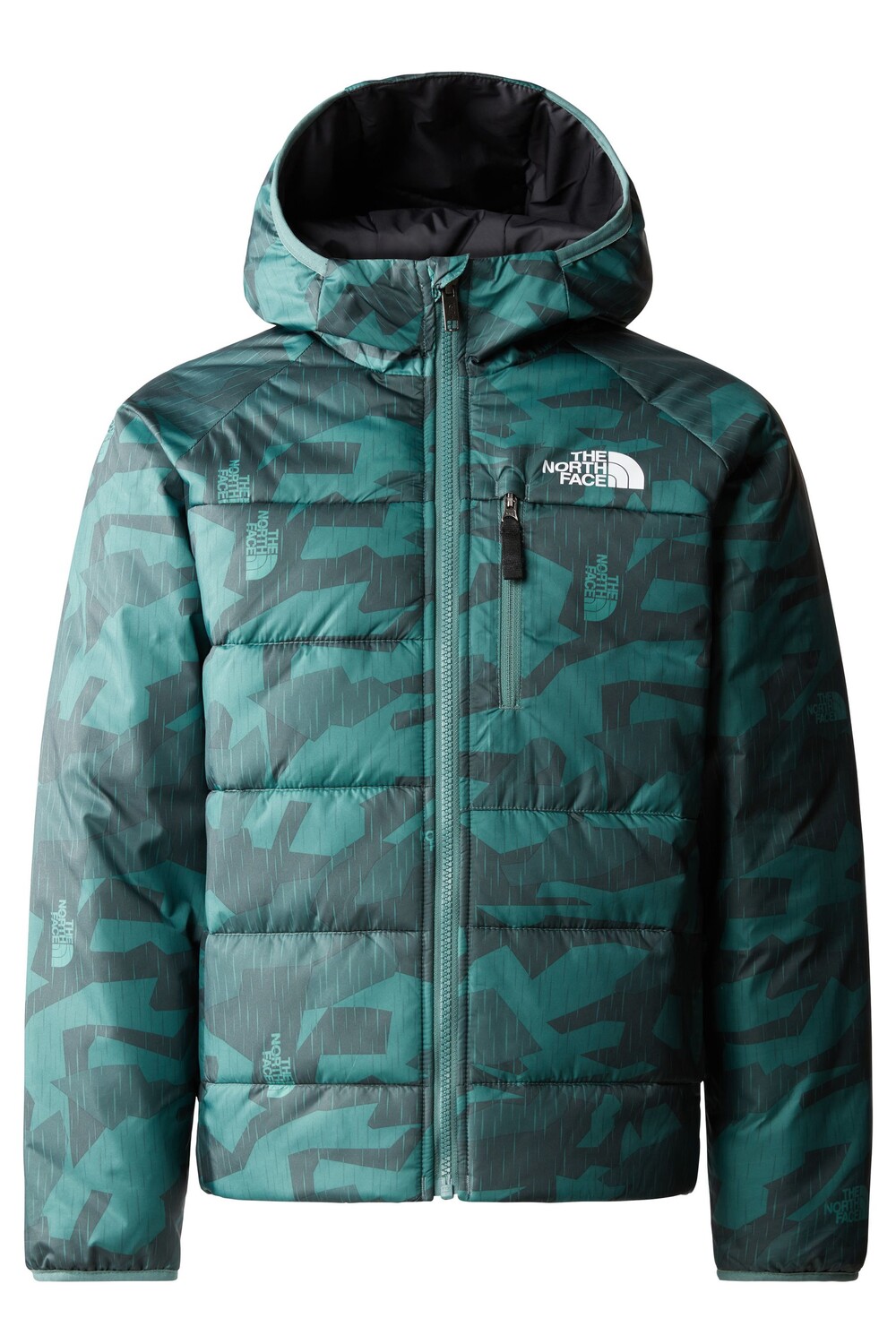 

Двусторонняя куртка Teen Perrito The North Face, зеленый