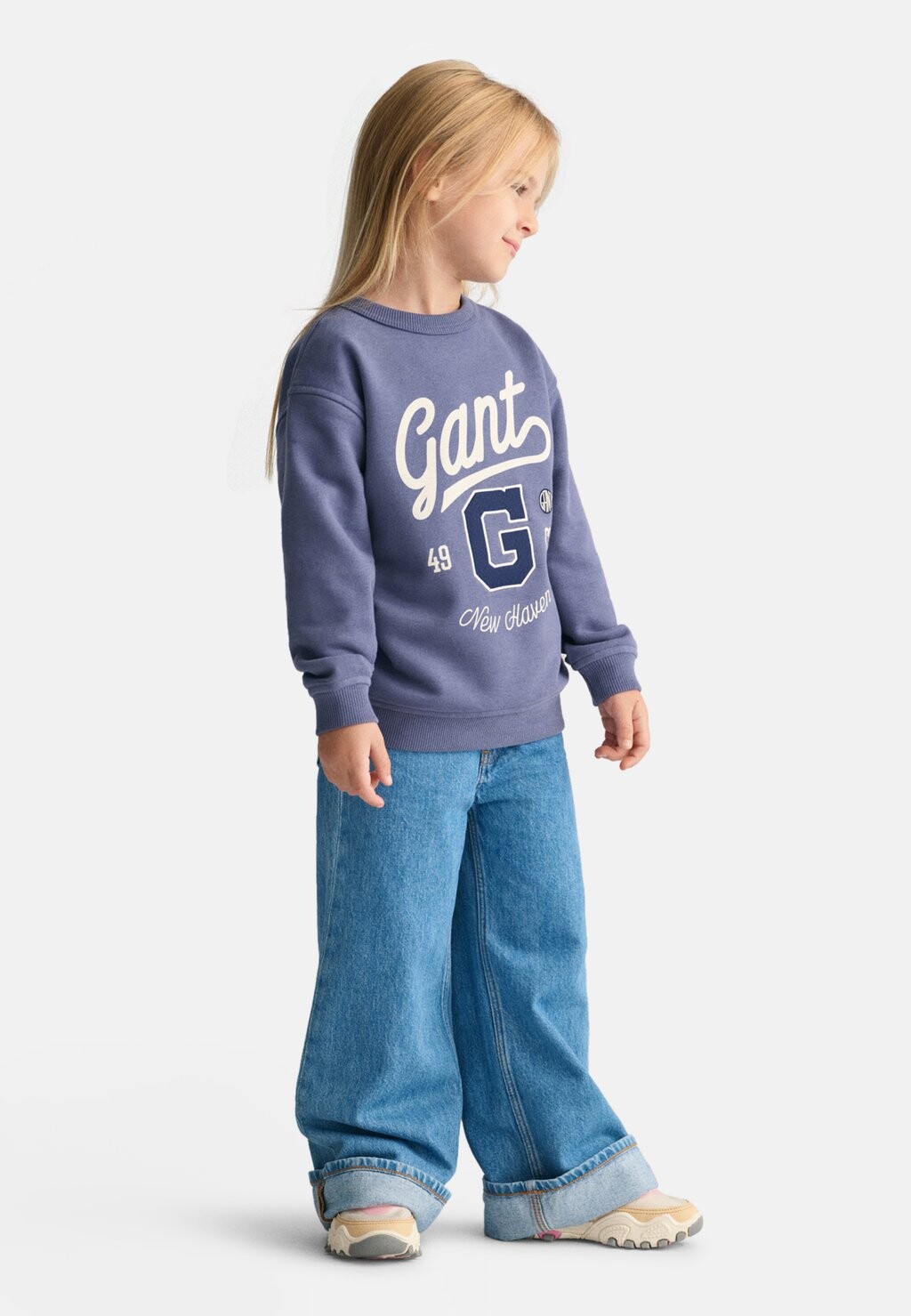 

Толстовка Graphic Crew Neck GANT, цвет moonlight blue