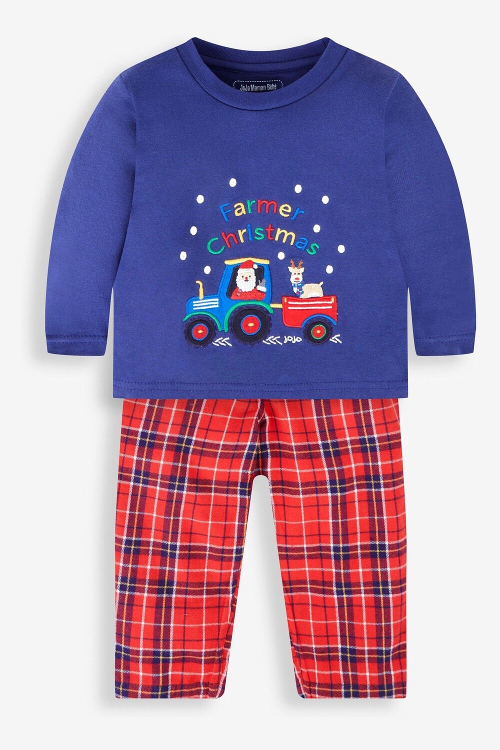 

Детская пижама в клетку JoJo Maman Bébé Christmas Farmer Jojo Maman Bébé, красный