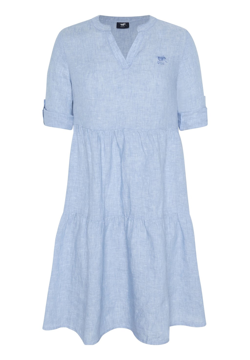 Повседневное платье MIT SAUMVOLANTS Polo Sylt, цвет bel air blue