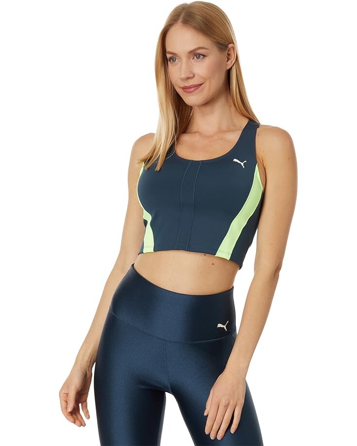 

Топ PUMA Olivia Amato Running Crop, цвет Dark Night