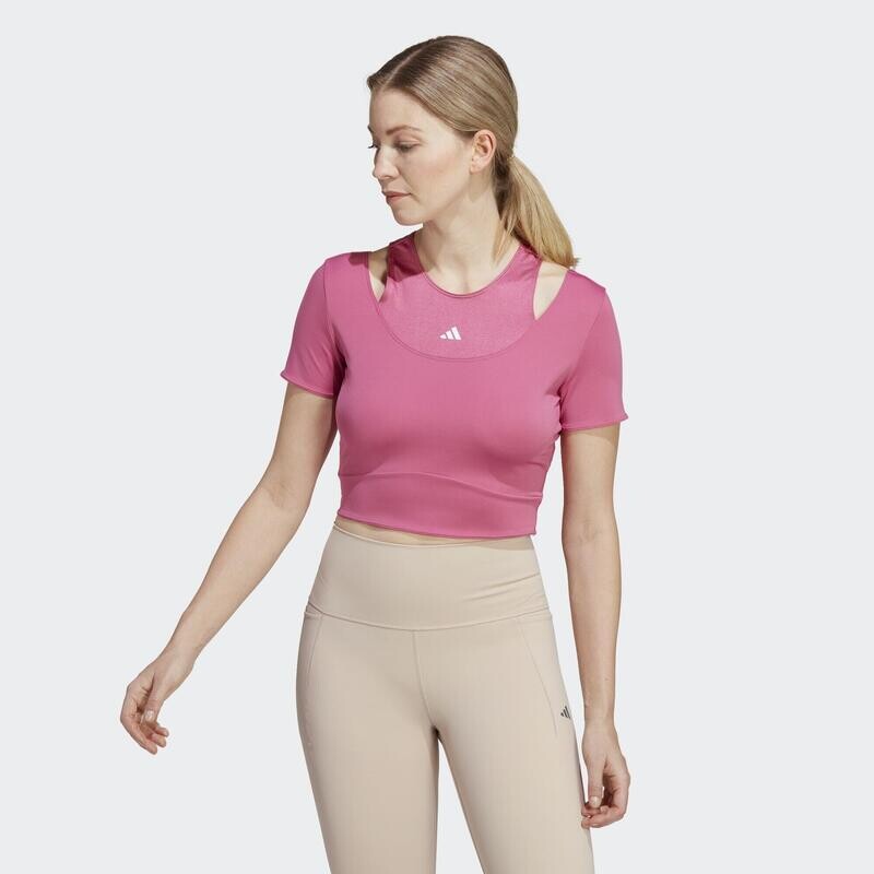 

Укороченная футболка для тренировок HIIT AEROREADY ADIDAS, цвет rosa