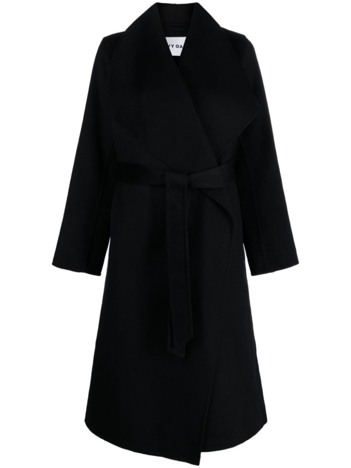 

IVY OAK Carrie Rose belted wool coat, черный