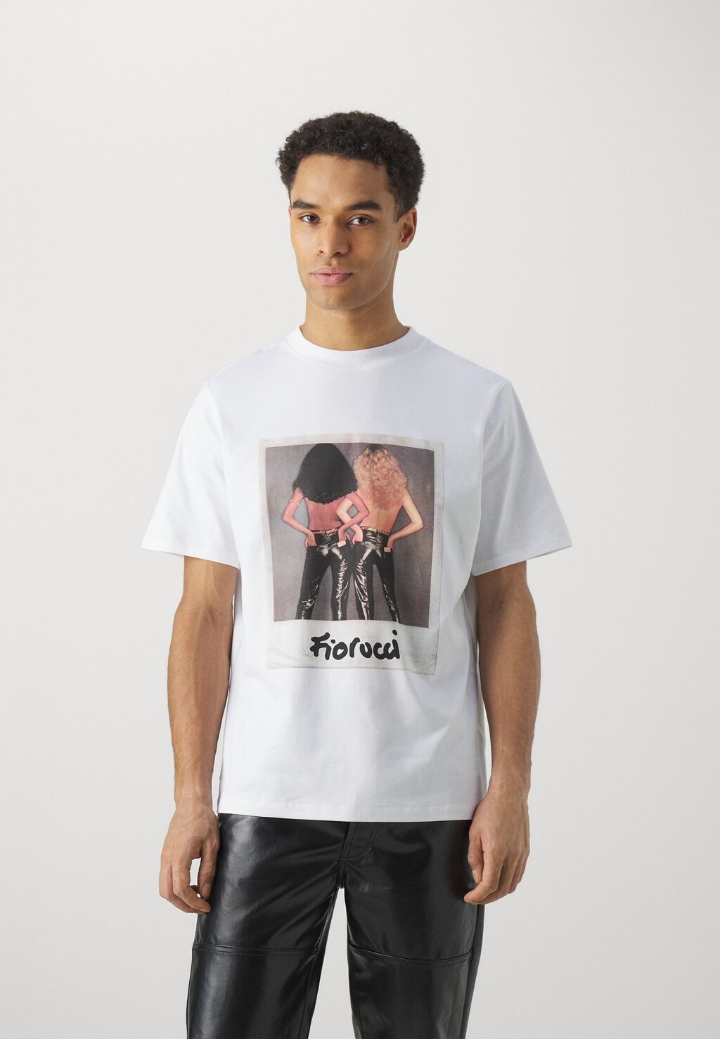 

Футболка с принтом Girls Polaroid Unisex Fiorucci, белый