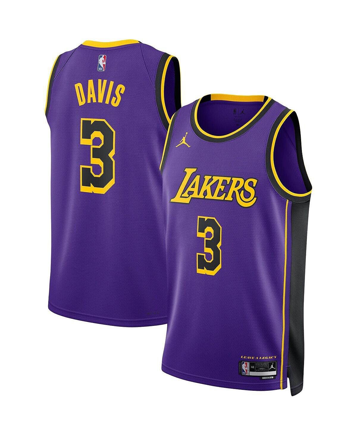 

Мужская футболка бренда Anthony Davis Purple Los Angeles Lakers 2022/23 Statement Edition Swingman Jordan