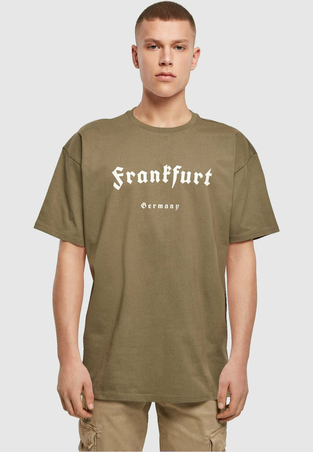 

Футболка с принтом FRANKFURT HEAVY Merchcode, цвет olive