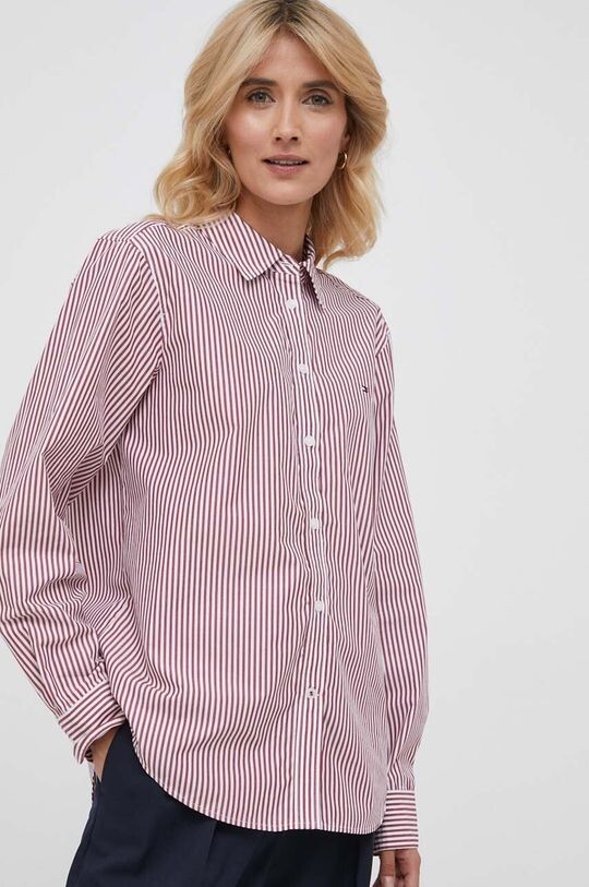 

Хлопковая рубашка Tommy Hilfiger, красный