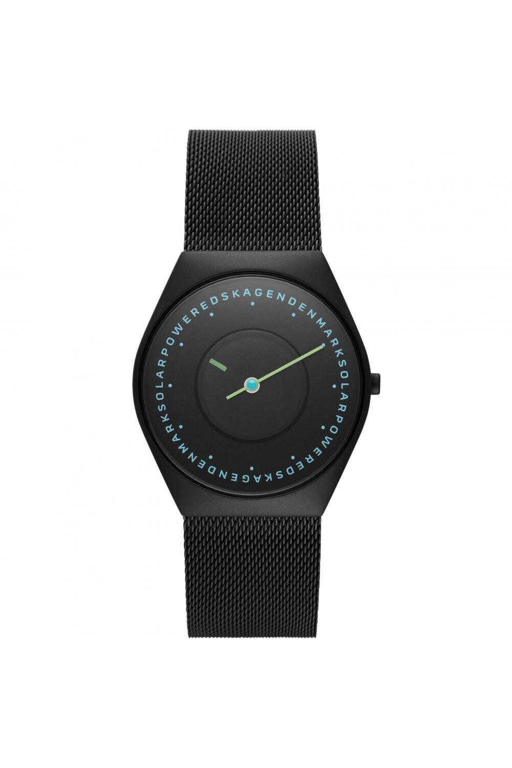 

Классические аналоговые часы Grenen Solar Halo из нержавеющей стали — Skw6874 Skagen, черный
