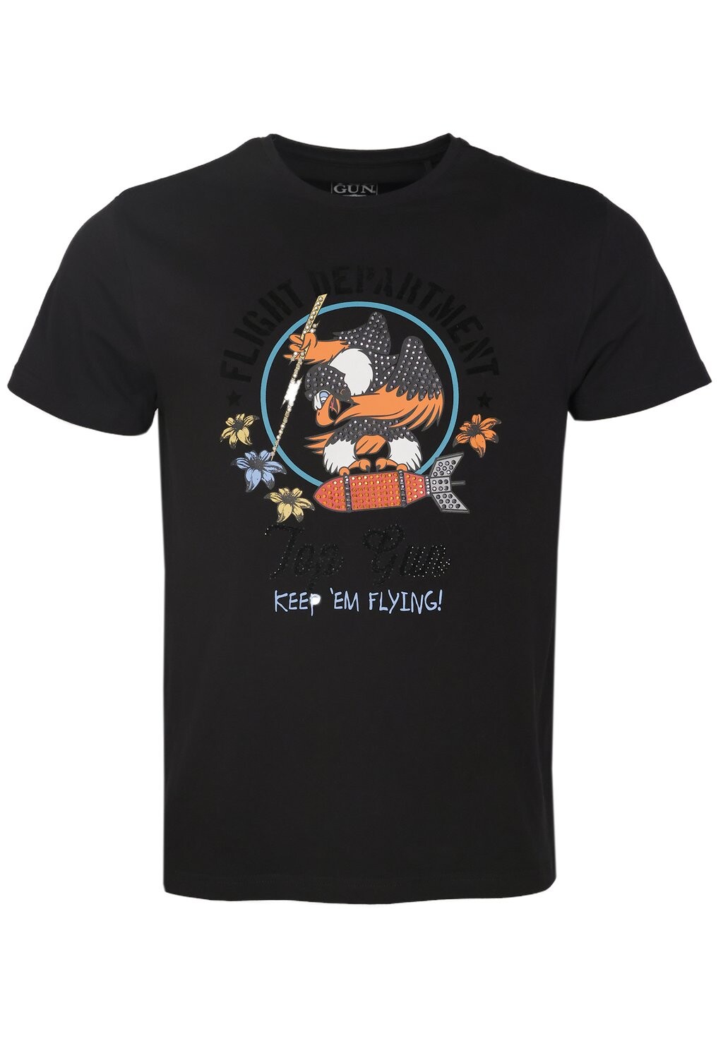 

Футболка с принтом TOP GUN, черный