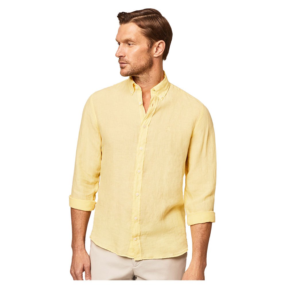Рубашка с длинным рукавом Hackett Garment Dyed B, желтый