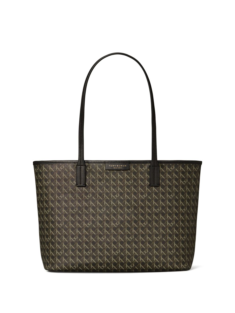 

Маленькая большая сумка с принтом Ever-Ready Basketweave Tory Burch, черный