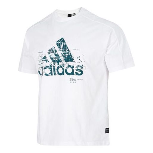 Футболка adidas M Prsve Bos Tee Athleisure Casual Sports Logo Round Neck Short Sleeve White, мультиколор