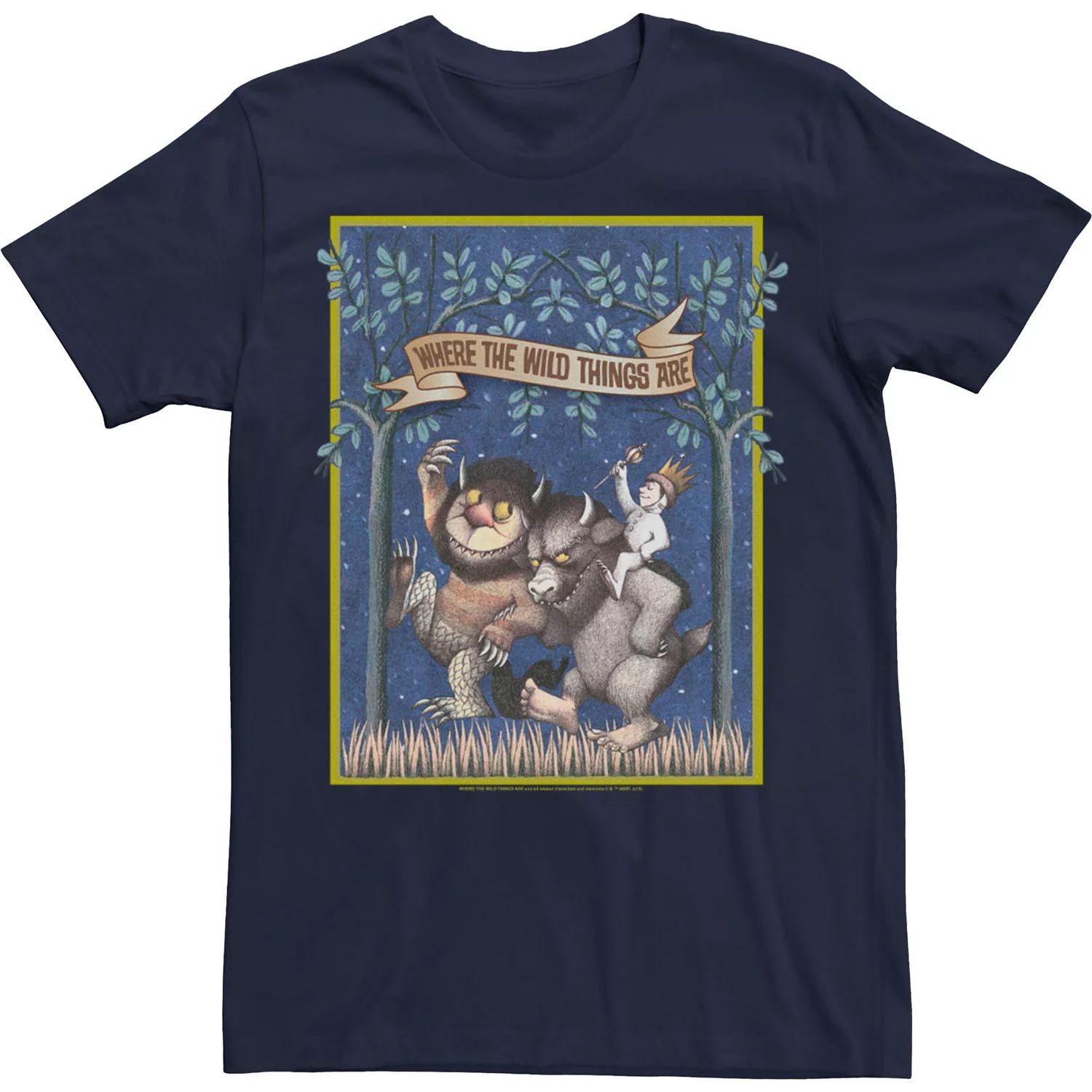 Мужская футболка с плакатом «Where The Wild Things Are Wild Thins» Licensed Character vai steve where the wild things are 2dvd
