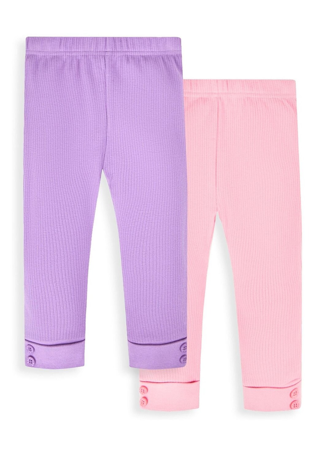 

Леггинсы 2-Pack JoJo Maman Bébé, цвет lilac purple & rose pink
