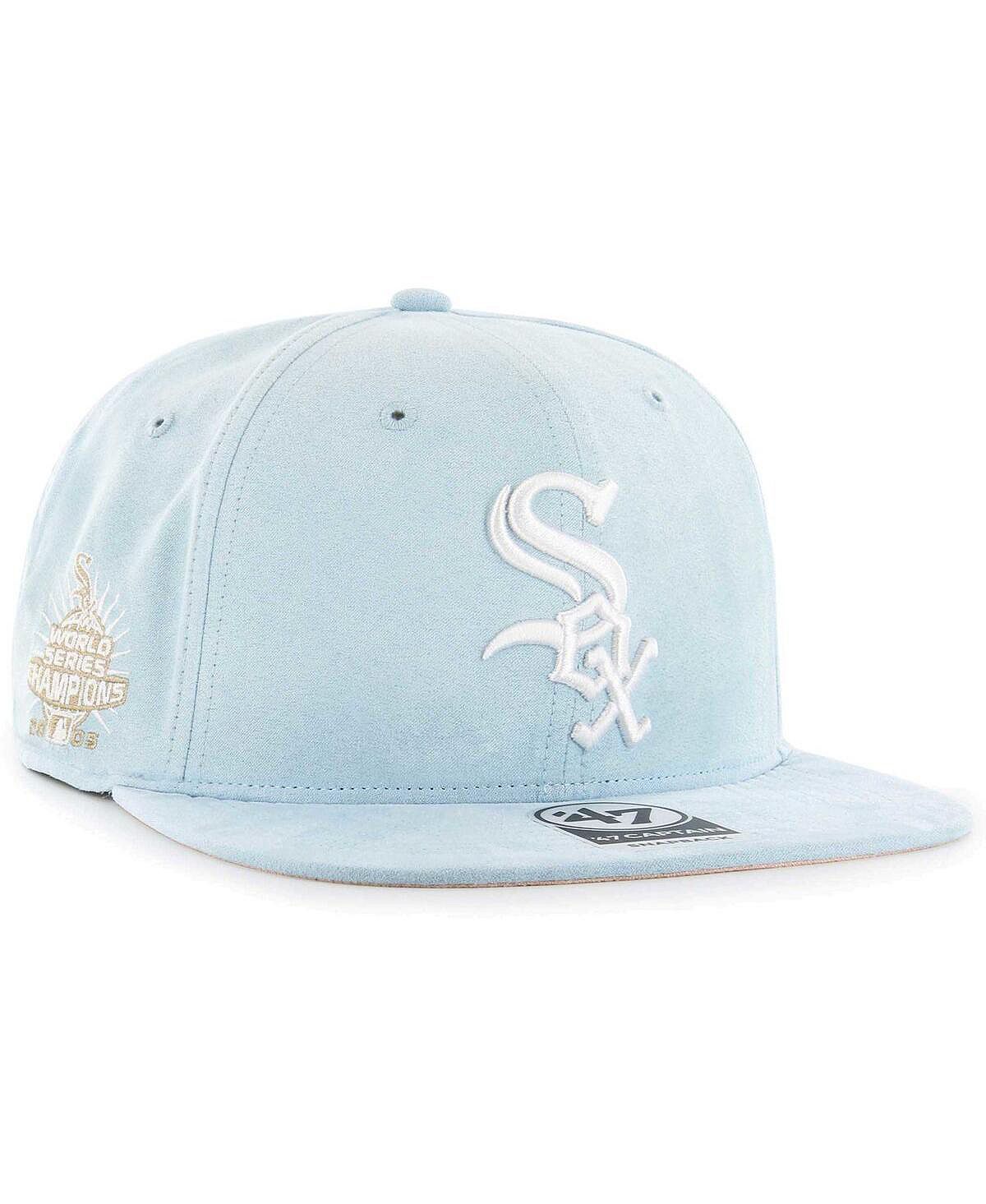 

Мужская голубая кепка Chicago White Sox из ультра-замши Captain Snapback '47 Brand