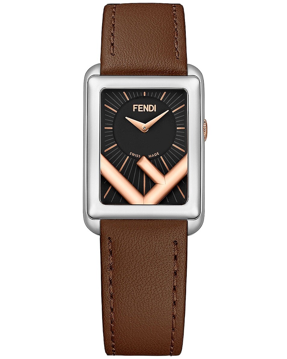 

Часы Runaway 22,5x32 мм Fendi, цвет Stainless Steel & Brown