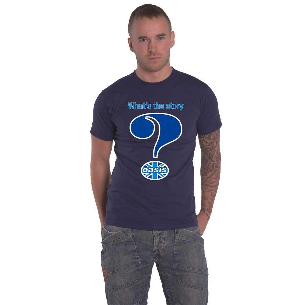 Футболка с логотипом вопросительного знака Oasis, синий футболка мужская martin men темно синяя размер xl