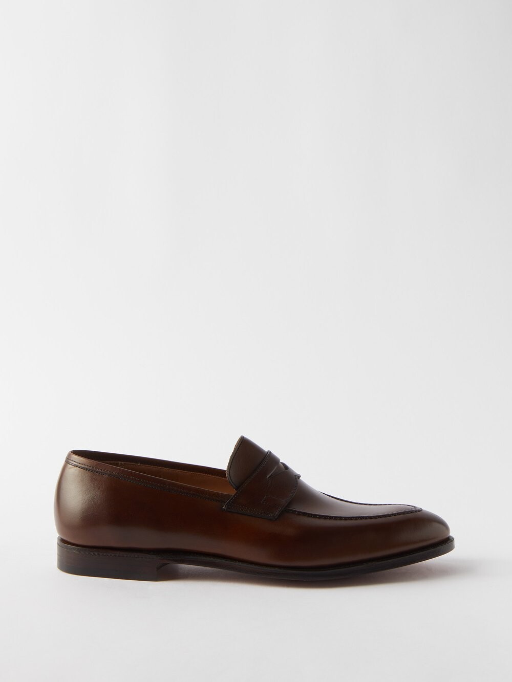 

Кожаные лоферы sydney Crockett & Jones, коричневый