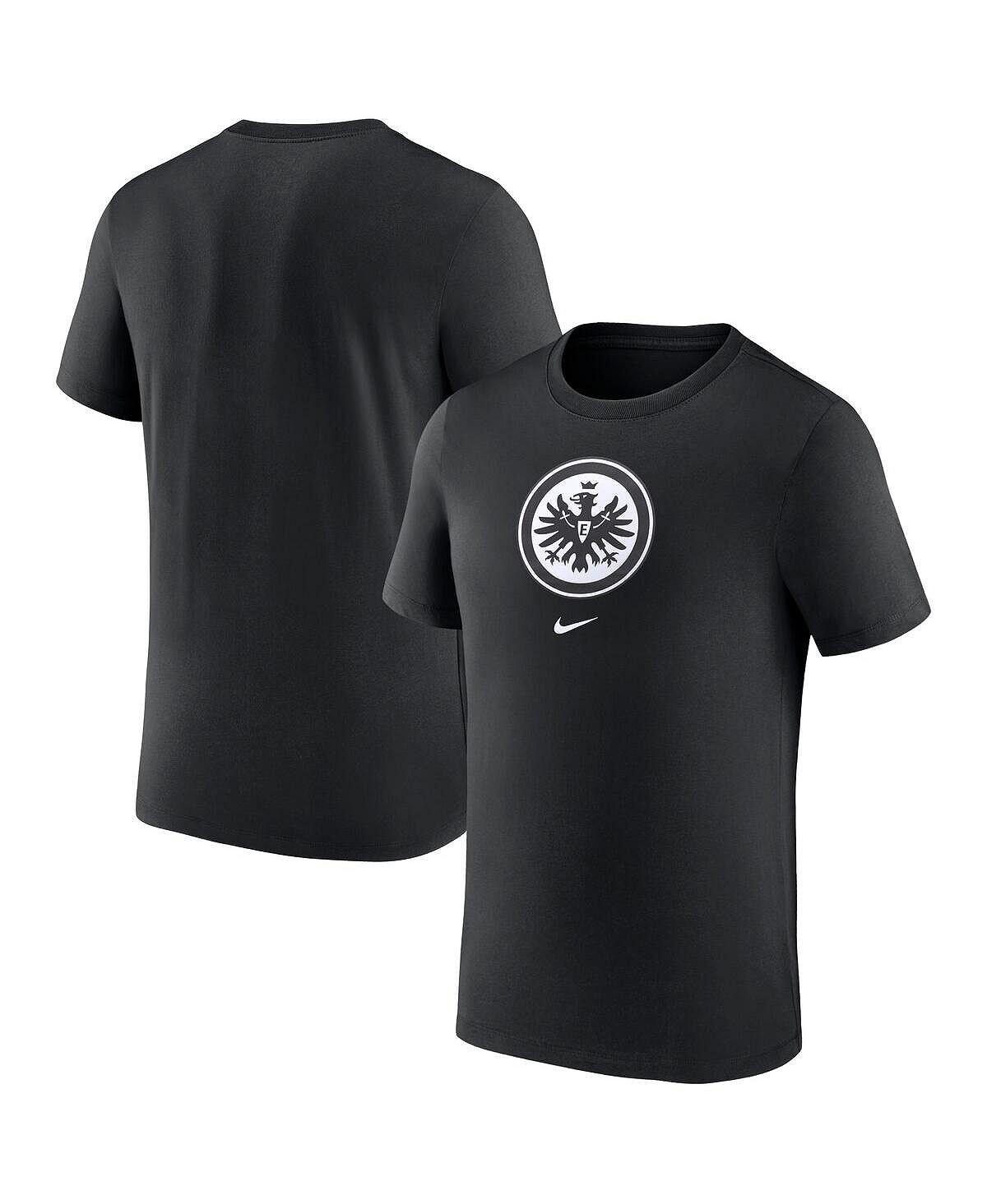 

Мужская черная футболка Eintracht Frankfurt Crest Nike, Черный