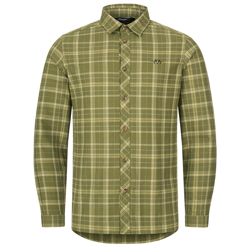 

Рубашка Blaser Outfits Technical Fleece Shirt 20, цвет Olive/Beige Checkered
