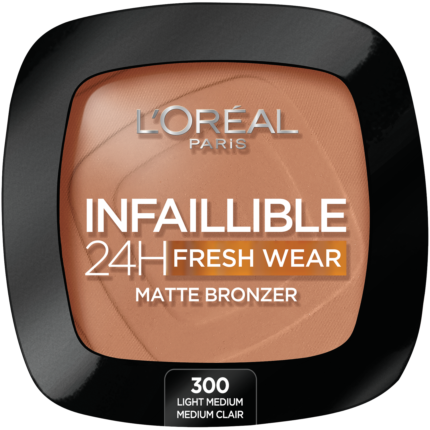 Бронзатор для лица 300 светлый средний L'Oréal Paris Infailible 24H, 9 гр тональный крем для лица 130 true beige l oréal paris infaillible fresh wear 30 мл