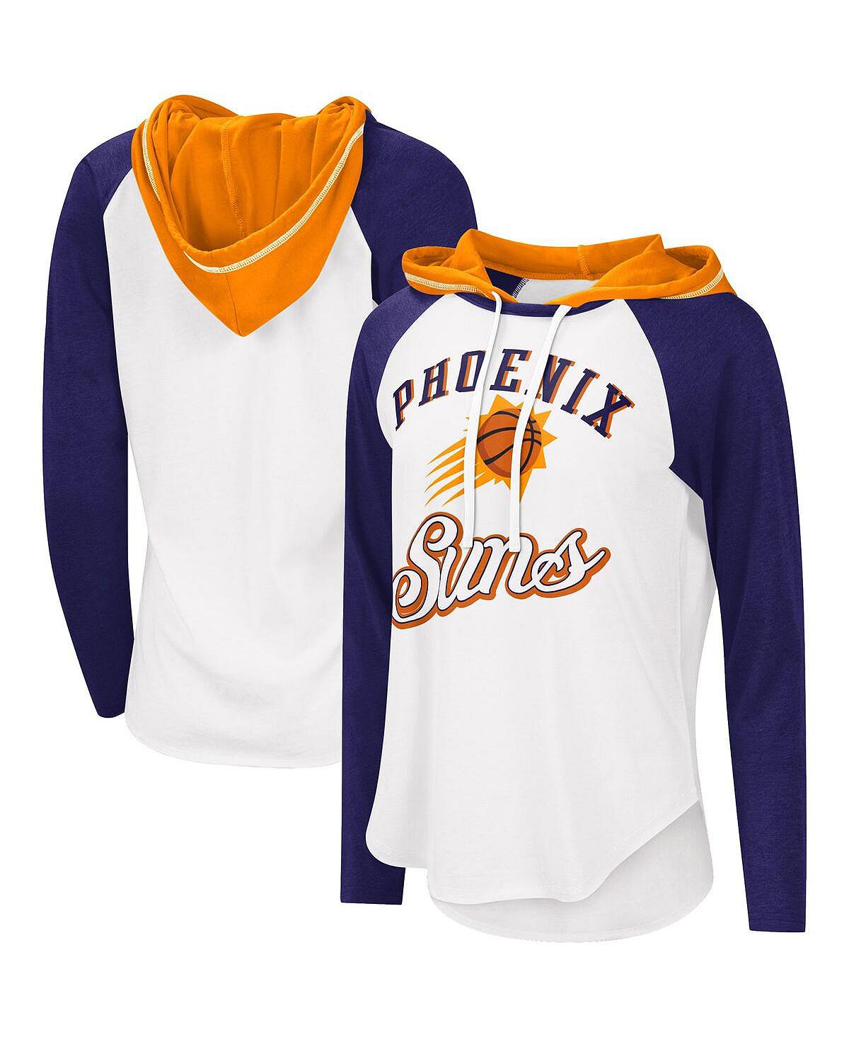 цена Женская белая толстовка с длинным рукавом Phoenix Suns MVP реглан и футболка G-III 4Her by Carl Banks, белый