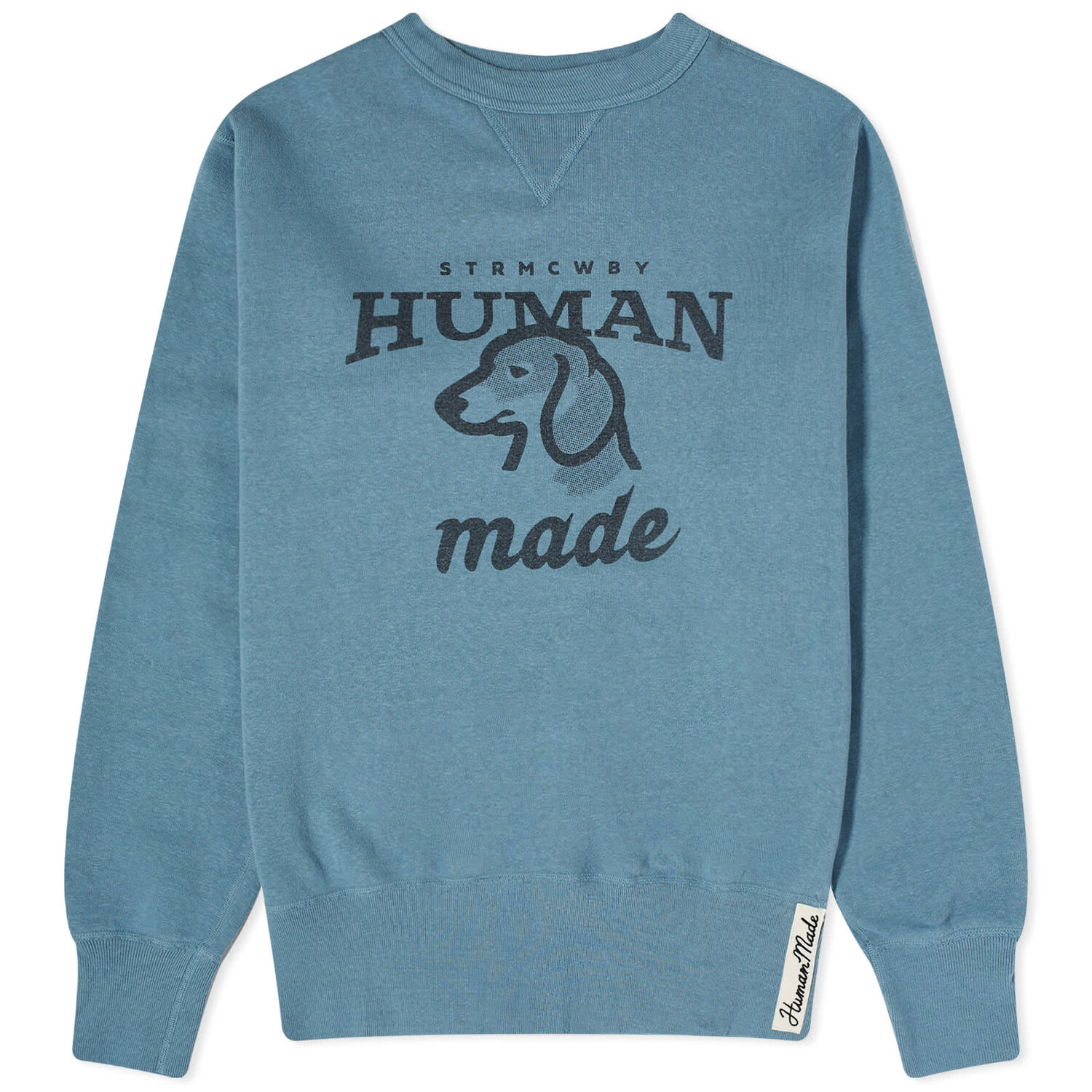 Свитшот Human Made Dog, синий свитшот human made hem line темно синий