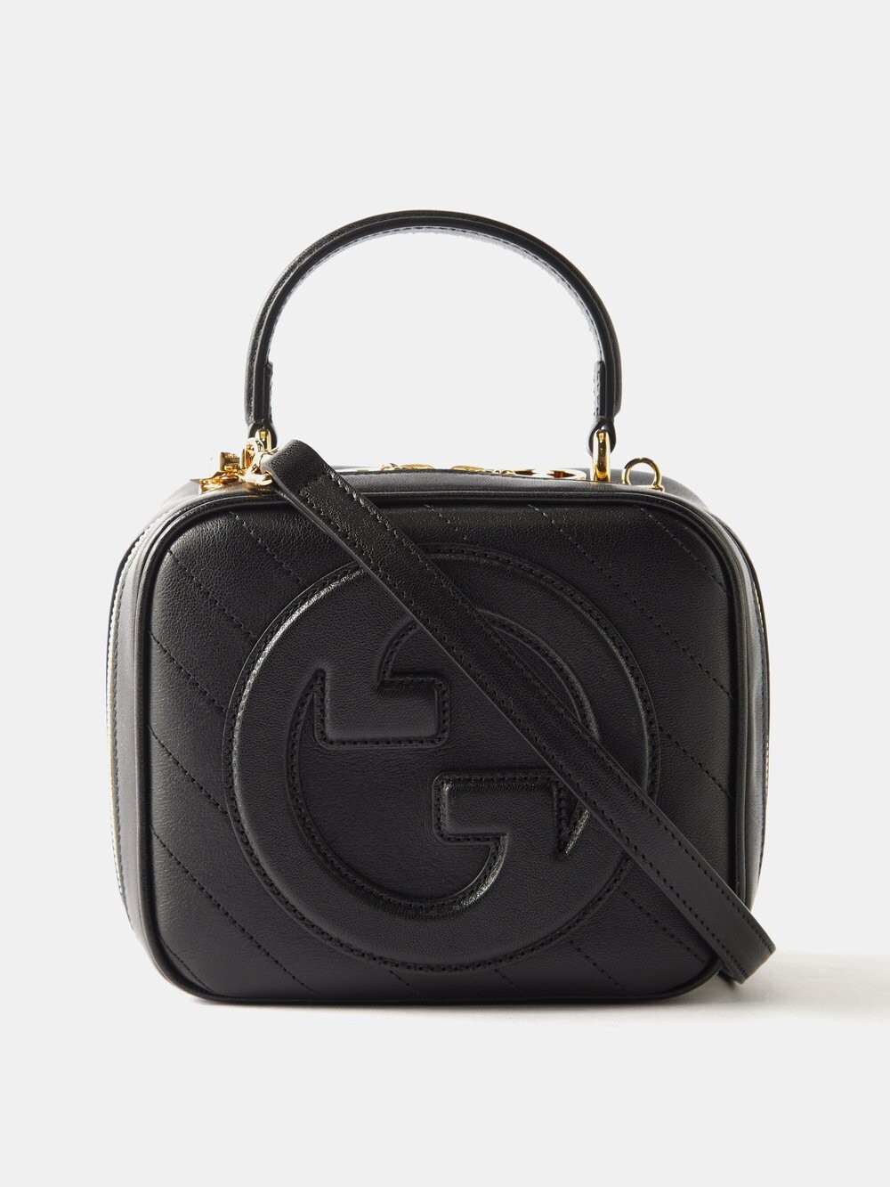 

Кожаная сумочка blondie Gucci, черный