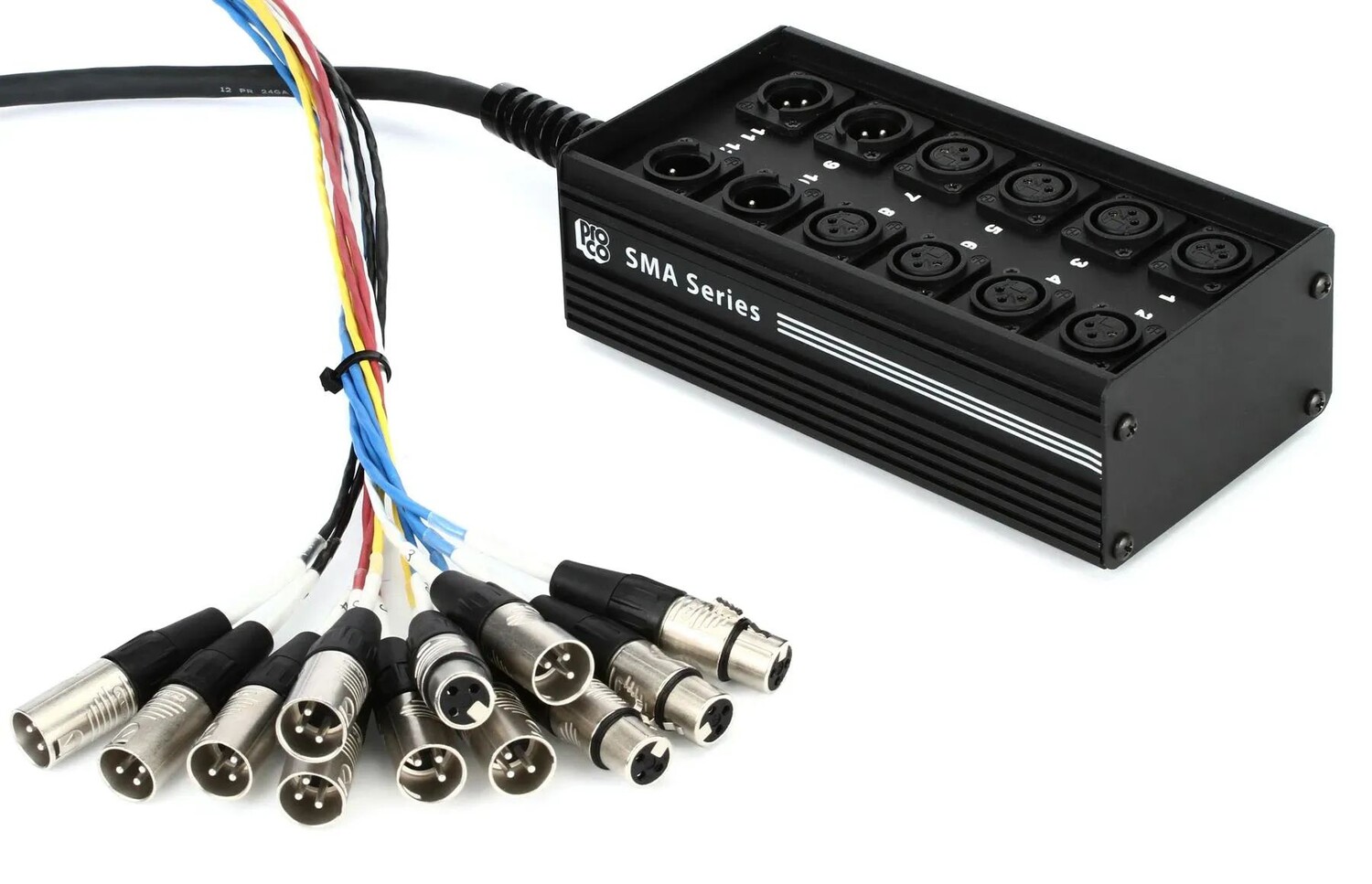 

Pro Co SMA0804FBX-100 SMA Series 8x4 Stage Snake с возвратами XLR — 100 футов